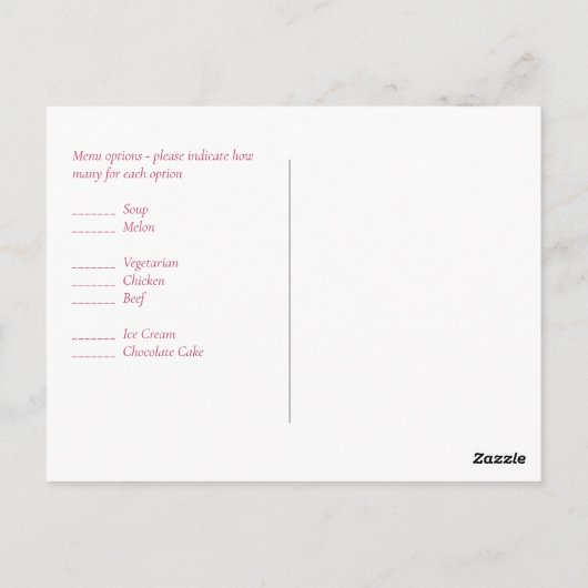 Roze Magnolias Sage Eucalyptus Wedding rsvp Briefkaart (Achterkant)