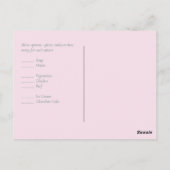 Roze Magnolias Sage Eucalyptus Wedding rsvp Postc Briefkaart (Achterkant)