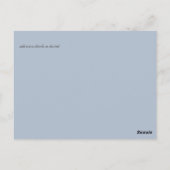 Roze Magnolias Sage Eucalyptus Weduwdata Briefkaart (Achterkant)