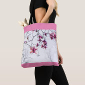 Roze magnolias tote bag (Dichtbij)