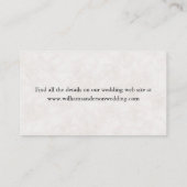 Roze Magnolia's Trouwgegevens Informatiekaartje (Achterkant)