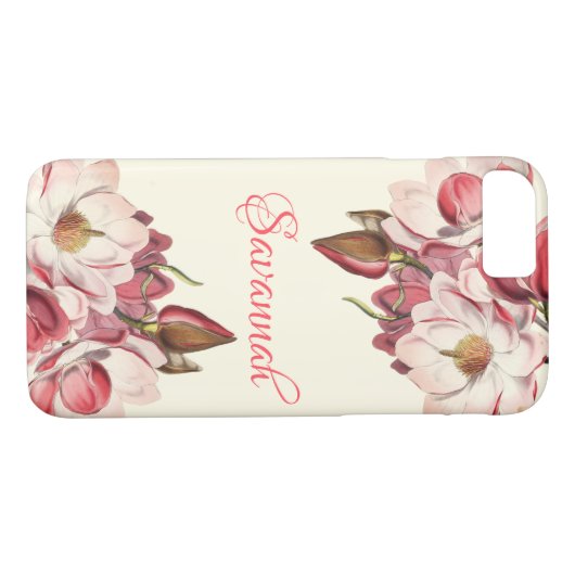Roze magnolias | Voorjaarsbloesem Case-Mate iPhone Case (Achterkant (Horizontaal))
