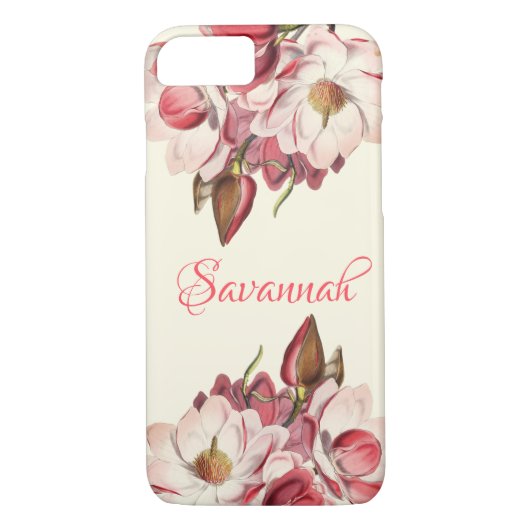Roze magnolias | Voorjaarsbloesem Case-Mate iPhone Case (Achterkant)