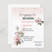 Roze Magnolias Waterverf (Voorkant / Achterkant)