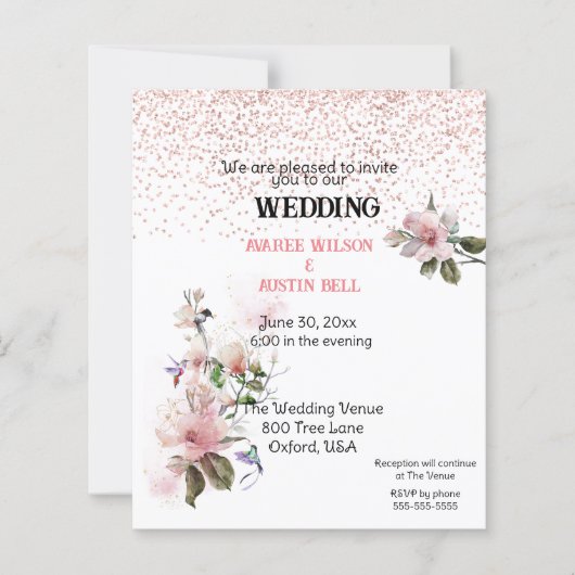 Roze Magnolias Waterverf (Voorkant)