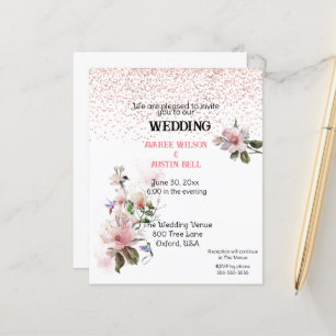 Roze Magnolias Waterverf