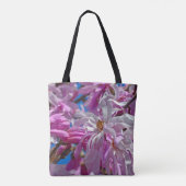 Roze magnolibloemen tote bag (Achterkant)