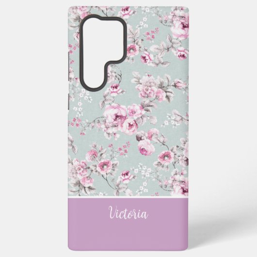 Roze MagSafe Tough Vintage Samsung Galaxy Hoesje (Achterkant)