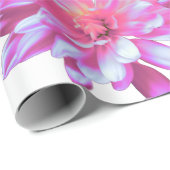 Roze mais, zinnia, kosmo, zonnebloempatroon cadeaupapier (Rol Hoek)