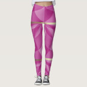 Roze majestueus leggings (Voorkant)