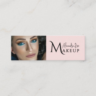 Roze Make-up Artiest Qr Code Social Icon Mini Visitekaartje