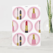 Roze Make-up Cosmetica Patroon Cosmetologie