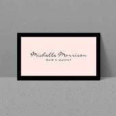  roze make-up en Beauty Visitekaartje