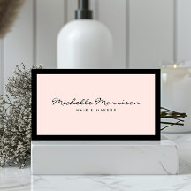  roze make-up en Beauty Visitekaartje