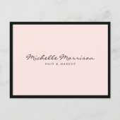 roze make-up en schoonheid briefkaart (Voorkant)