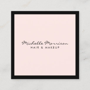  roze make-up en schoonheid vierkante visitekaartje
