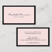 roze make-up en schoonheid visitekaartje (Voorkant / Achterkant)