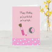 Roze make-up je hebt stijl kaart (Gele Bloem)