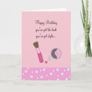 Roze make-up je hebt stijl kaart