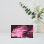 Roze make-up Visitekaartje (Staand voorkant)