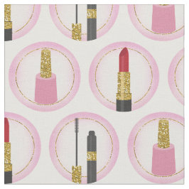 Roze Makeup Cosmetic Pattern Cosmetology Stof