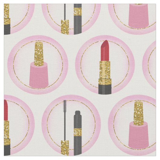 Roze Makeup Cosmetic Pattern Cosmetology Stof (Close Up)