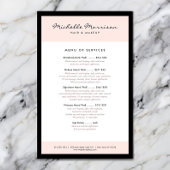  Roze Makeup en Beauty Salon, Nail Salon Flyer