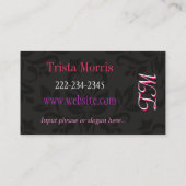 Roze makreel Visitekaartje penseelpoeder (Achterkant)