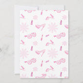 Roze Malibu Kom op Besties Verjaardagsfeest Elke l Kaart (Achterkant)