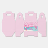 Roze Malibu-strandverjaardag Bedankdoosjes (Ongevouwen)