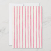Roze Malle Gans Babyshower Uitnodiging (Achterkant)
