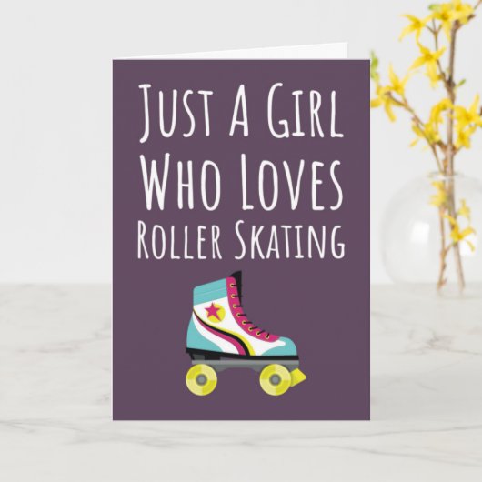 Roze Malle Rolschaats Kaarten Voor Baby Meisjes Ki (Gele Bloem)