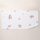 Roze malle rozen badhanddoek (Badhanddoek)