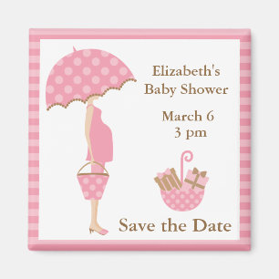 Roze Mam om te zijn met Paraplu Magneet