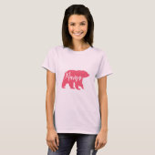 Roze mama Beer T-shirt (Voorkant volledig)