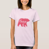 Roze mama Beer T-shirt (Voorkant)