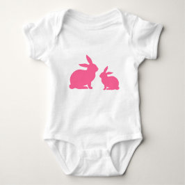 Roze mama en Baby Bunny Romper