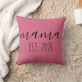 Roze Mama Est Jaar Minimalistisch Huisaccent Kussen (Deken)