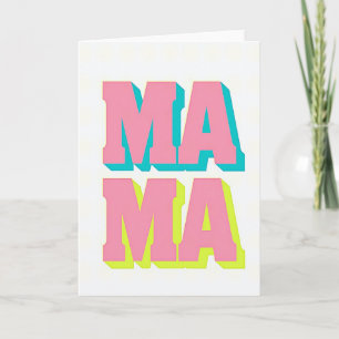 Roze Mama Illustratiekaart Kaart