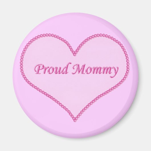 Roze mammie Magnet (Voorkant)