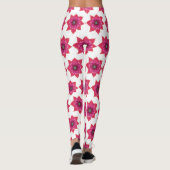Roze Mandala Bloemen Custom Leggings (Achterkant)