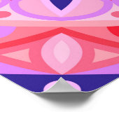 Roze Mandala Boho Levendig Liefdevol Energetisch S Poster (Hoek)
