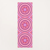 Roze Mandala Boho Levendig Mediteren Fitness Yogamat (Voorkant)