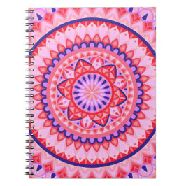 Roze Mandala Boho Zelfzorg Geometrisch Patroon Knu Notitieboek