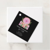 Roze Mandala Crystals Flower Energy Yoga Reiki Spa Bedankjes Labels (In situ)