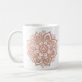 Roze Mandala Flower Koffiemok (Links)
