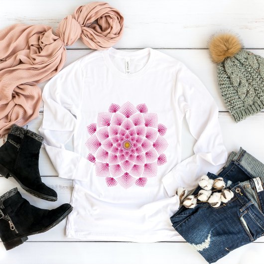 Roze Mandala Flower T-shirt