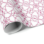 Roze Mandala geometrie Cadeaupapier (Rol Hoek)