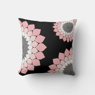 Roze Mandala kunstwerk trendy zomer en lente Kussen
