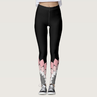 Roze Mandala kunstwerk trendy zomer en lente Leggings